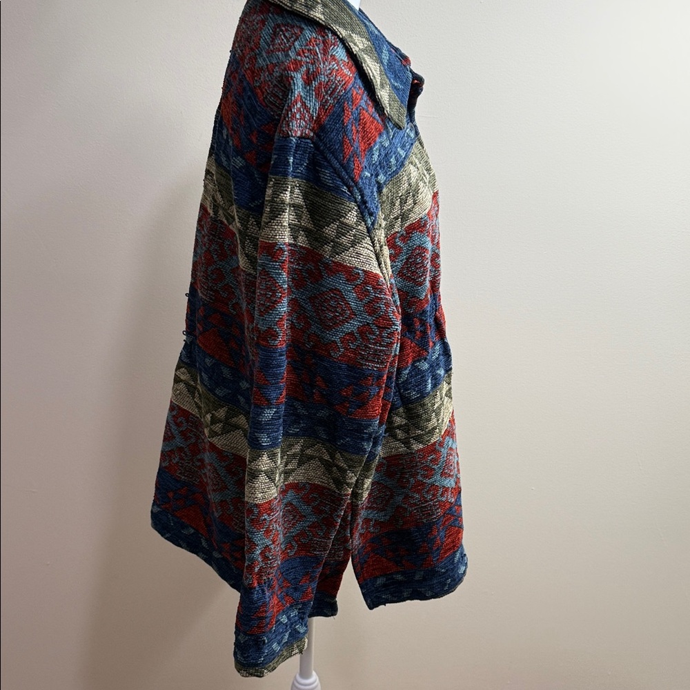 Coldwater Creek Multicolor Patterned Utility Jack… - image 4